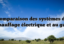 Comparaison des systèmes de chauffage électrique et au gaz Comparaison des systèmes de chauffage électrique et au gaz